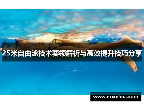 25米自由泳技术要领解析与高效提升技巧分享